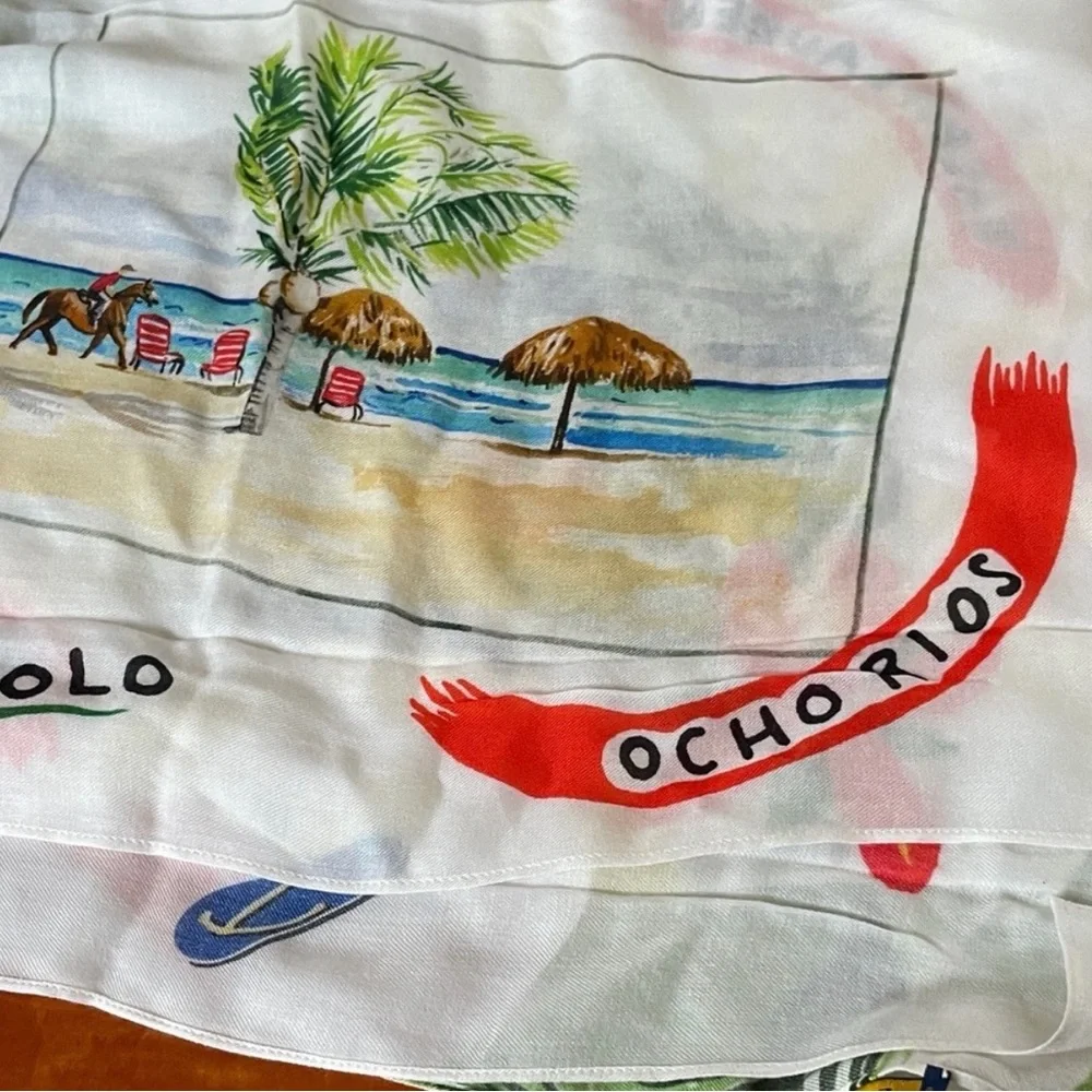Polo by Ralph Lauren Multicolor Scarf/wrap 60x36